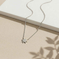 0.17Ct Moissanite Celestial Starburst Pendant White