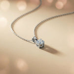 1Ct Moissanite Classic Solitaire Round Pendant White