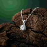 1Ct Moissanite Classic Solitaire Round Pendant White