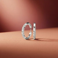 0.38Ct Moissanite Classic Line Hoop Earrings White