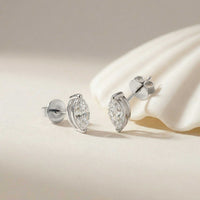 1.5Ct Moissanite Sleek Marquise Cut Stud Earrings White