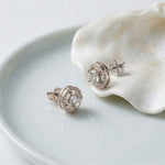 2.52Ct Moissanite Classic Halo Stud Earrings White