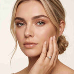 1 Ct Round Moissanite Twist Engagement Ring