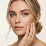 1 Ct Round Moissanite Twist Engagement Ring
