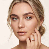 1Ct Round Moissanite Solitaire Engagement Ring Rose Gold