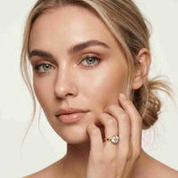 1.00Ct Round Moissanite Classic Solitaire Engagement Ring Gold