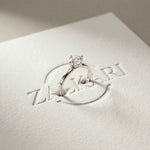 1.00Ct Round Moissanite Classic Solitaire Engagement Ring White