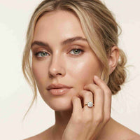 1.00Ct Round Moissanite Solitaire Engagement Ring Gold