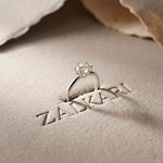 1.00Ct Round Moissanite Solitaire Engagement Ring White