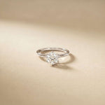 1.00Ct Round Moissanite Solitaire Engagement Ring White