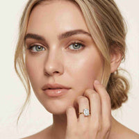 2 Ct Emerald Cut Moissanite Solitaire Engagement Ring Gold