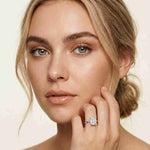 2 Ct Emerald Cut Moissanite Solitaire Engagement Ring White