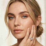 4.76 Ct Heart Cut Moissanite Pavé Engagement Ring
