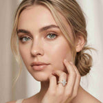 4.76 Ct Marquise Cut Moissanite Pavé Engagement Ring