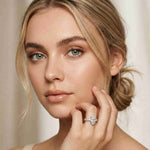 4.76 Ct Marquise Cut Moissanite Pavé Engagement Ring