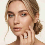 4.76 Ct Radiant Cut Moissanite Hidden Halo Engagement Ring