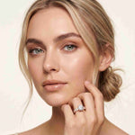 4.76 Ct Round Moissanite Accented Solitaire Engagement Ring