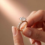 4.76 Ct Round Moissanite Accented Solitaire Engagement Ring