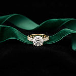 4.76 Ct Round Moissanite Accented Solitaire Engagement Ring