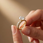 4.76 Ct Round Moissanite Accented Solitaire Engagement Ring