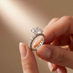 4.76 Ct Round Moissanite Accented Solitaire Engagement Ring