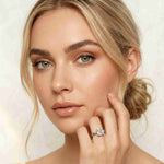 2 Ct Asscher Moissanite Spiral Shank Engagement Ring Rose Gold