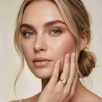2 Ct Oval Moissanite Twisted Shank Engagement Ring Gold