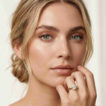 2 Ct Pear Moissanite Twisted Vine Engagement Ring Gold