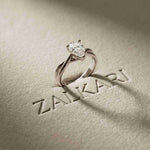 2 Ct Pear Moissanite Twisted Vine Engagement Ring White