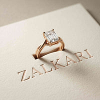 2 Ct Radiant Cut Moissanite Solitaire Engagement Ring Rose Gold