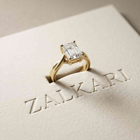 2 Ct Radiant Cut Moissanite Solitaire Engagement Ring Gold