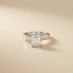 2 Ct Radiant Cut Moissanite Solitaire Engagement Ring White
