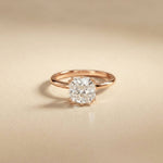 2.4 Ct Asscher Cut Moissanite Hidden Halo Engagement Ring