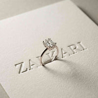 2.5 Ct Emerald Moissanite Floating Solitaire Engagement Ring