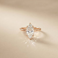 2.06 Ct Marquise Moissanite Pavé Wrap Engagement Ring