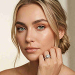 4.58 Ct Round Moissanite Delicate Hidden Halo Engagement Ring