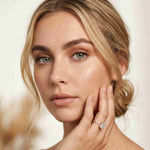 4.58 Ct Cushion Moissanite Micropavé Band Engagement Ring