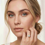 4.58 Ct Cushion Moissanite Hidden Halo Solitaire Engagement Ring