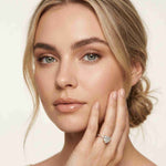 4.58 Ct Heart Moissanite Hidden Halo Engagement Ring