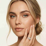 4.58 Ct Heart Moissanite Hidden Halo Engagement Ring