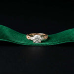 2.78 Ct Round Moissanite Twisted Shank Engagement Ring