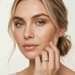 2.78 Ct Round Moissanite Twisted Shank Engagement Ring