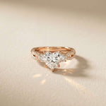 2.78 Ct Heart Moissanite Split Shank Engagement Ring