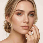 2.78 Ct Heart Moissanite Split Shank Engagement Ring