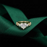 2.78 Ct Heart Moissanite Split Shank Engagement Ring