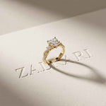 2.78 Ct Heart Moissanite Split Shank Engagement Ring