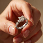 2.78 Ct Heart Moissanite Split Shank Engagement Ring