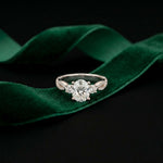 2.78 Ct Oval Moissanite Symbolic Knot Engagement Ring