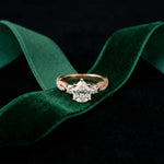 2.78 Ct Pear Moissanite Entwined Shank Engagement Ring
