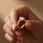 2.78 Ct Pear Moissanite Entwined Shank Engagement Ring
